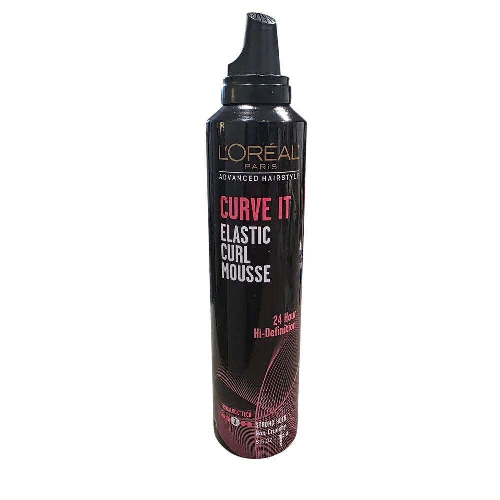Loreal Curl It Strong Hold Mousse 8.3 oz Non-Crunchy